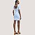 VESTIDO COLCCI MANGA CURTA CANELADO AZUL PASTEL FEMININO ADULTO - Imagem 2
