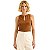 BLUSA LEZ A LEZ REGATA CREPE MARROM FEMININO ADULTO - Imagem 1