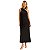 VESTIDO LEZ A LEZ REGATA VISCOSE LONGO PRETO FEMININO ADULTO - Imagem 1