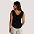 BLUSA SLY MANGA CURTA VISCOSE PRETO FEMININO ADULTO - Imagem 2