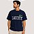 CAMISETA LACOSTE MANGA CURTA COMFORT ALGODÃO AZUL MARINHO MASCULINO ADULTO - Imagem 1