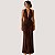 VESTIDO SLY REGATA TULE MARROM FEMININO ADULTO - Imagem 1