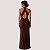 VESTIDO SLY REGATA TULE MARROM FEMININO ADULTO - Imagem 2