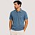 POLO RESERVA MANGA CURTA COMFORT ALGODÃO AZUL TURQUESA MASCULINO ADULTO - Imagem 1