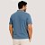 POLO RESERVA MANGA CURTA COMFORT ALGODÃO AZUL TURQUESA MASCULINO ADULTO - Imagem 2