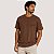 CAMISETA DESERT MANGA CURTA COMFORT ALGODÃO SILKADA MARROM  MASCULINO ADULTO - Imagem 1