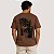 CAMISETA DESERT MANGA CURTA COMFORT ALGODÃO SILKADA MARROM  MASCULINO ADULTO - Imagem 2