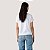 BLUSA LEVIS MANGA CURTA T-SHIRT ALGODÃO BRANCO FEMININO ADULTO - Imagem 2