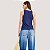 BLUSA COLCCI REGATA MALHA AZUL MARINHO FEMININO ADULTO - Imagem 2