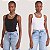 BLUSA COLCCI REGATA PACK COM DUAS PEÇAS PRETO E BRANCO FEMININO ADULTO - Imagem 1