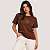 BLUSA COLCCI MANGA CURTA T-SHIRT MARROM FEMININO ADULTO - Imagem 1