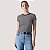 BLUSA LEVIS MANGA CURTA ALGODÃO COM ELASTANO LISTRADO PRETO E BRANCO FEMININO ADULTO - Imagem 1