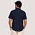 CAMISA RESERVA MANGA CURTA COMFORT ALGODÃO AZUL MARINHO MASCULINO ADULTO - Imagem 3