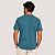 CAMISETA RESERVA MANGA CURTA COMFORT ALGODÃO AZUL TURQUESA MASCULINO ADULTO - Imagem 3