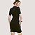 VESTIDO COLCCI MANGA CURTA CANELADO PRETO FEMININO ADULTO - Imagem 2