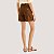 BERMUDA LEZ A LEZ BRIM BRUTO MARROM COMFORT FEMININO ADULTO - Imagem 2