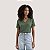 BLUSA LEZ A LEZ MANGA CURTA MODAL VISCOSE VERDE FEMININO ADULTO - Imagem 1