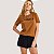 BLUSA COLCCI MANGA CURTA T-SHIRT MARROM FEMININO ADULTO - Imagem 1