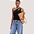 BLUSA COLCCI REGATA CANELADA PRETO FEMININO ADULTO - Imagem 1