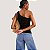 BLUSA COLCCI REGATA CANELADA PRETO FEMININO ADULTO - Imagem 2