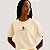 BLUSA LEZ A LEZ MANGA CURTA T-SHIRT BEGE ALGODÃO FEMININO ADULTO - Imagem 1