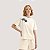 BLUSA LEZ A LEZ MANGA CURTA T-SHIRT  OFFWHITE ALGODÃO FEMININO ADULTO - Imagem 1