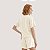 BLUSA LEZ A LEZ MANGA CURTA T-SHIRT  OFFWHITE ALGODÃO FEMININO ADULTO - Imagem 2
