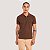 POLO COLCCI MANGA CURTA SLIM PIQUET MARROM MASCULINO ADULTO - Imagem 1