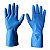 LUVA LÁTEX DESCARTÁVEL AZUL CA 39569 LALAN - Imagem 1