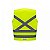 COLETE REFLETIVO COM 1 BOLSO AMARELO FLUORESCENTE KALIPSO - Imagem 2