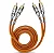 Cabo RCA Profissional 1M Blindado Laranja KX3 - Imagem 1