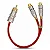 Cabo RCA Y Vermelho Blindado KX3 2 FEMEAS/1 MACHO - Imagem 1