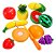 Brinquedo Frutas Legume Educativa Velcro Crec Cortar Cozinha - Imagem 6