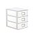 Kit 3 Organizadores Gaveteiros Mesa Modular Resistente Micro - Imagem 5