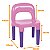 Cadeirinha Menina Rosa Mesa Desmontavel Educativa Atividades - Imagem 2
