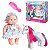 Boneca Brinquedo Infantil Unicórnio Ponei Menina Vinil Rosa - Imagem 1