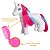 Boneca Brinquedo Infantil Unicórnio Ponei Menina Vinil Rosa - Imagem 6