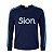 Camiseta Manga Longa Azul Marinho SION - Imagem 1