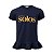Camiseta Babylook Femina Manga Curta Azul Marinho Solos - Imagem 1