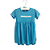 Vestido Malha Poliviscose Azul Kambalhota - Imagem 1