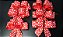 Laço Duplo Vermelho Bolinhas Brancas -  6 und - Imagem 2