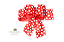 Laço Duplo Vermelho Bolinhas Brancas -  6 und - Imagem 1