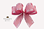 Laço Duplo Rosa com Glitter -  6 und - Imagem 1