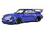 Porsche RWB Body Kit Champagne 2017 1:18 Solido Azul - Imagem 1