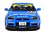 Nissan Skyline GT-R (R34) Street Fighter CALSONIC 2000 1:18 Solido Azul - Imagem 3