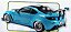 *** PRÉ-VENDA *** Toyota GR86 Liberty Walk Body Kit 2024 1:18 Solido Azul - Imagem 2
