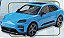 Porsche Macan T Miami Blue 2024 1:18 Solido - Imagem 1