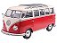 *** PRÉ-VENDA *** Volkswagen Kombi T1 21 Janelas 1962 1:18 Solido Vermelho - Imagem 1
