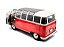 *** PRÉ-VENDA *** Volkswagen Kombi T1 21 Janelas 1962 1:18 Solido Vermelho - Imagem 8