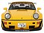 Porsche 911 964 RWB QEEMA 2023 1:18 GT Spirit Amarelo - Imagem 3